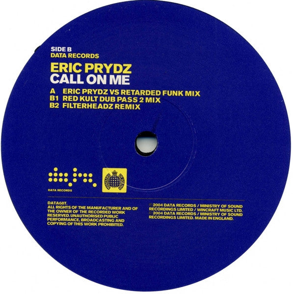 Eric Prydz : Call On Me (12")