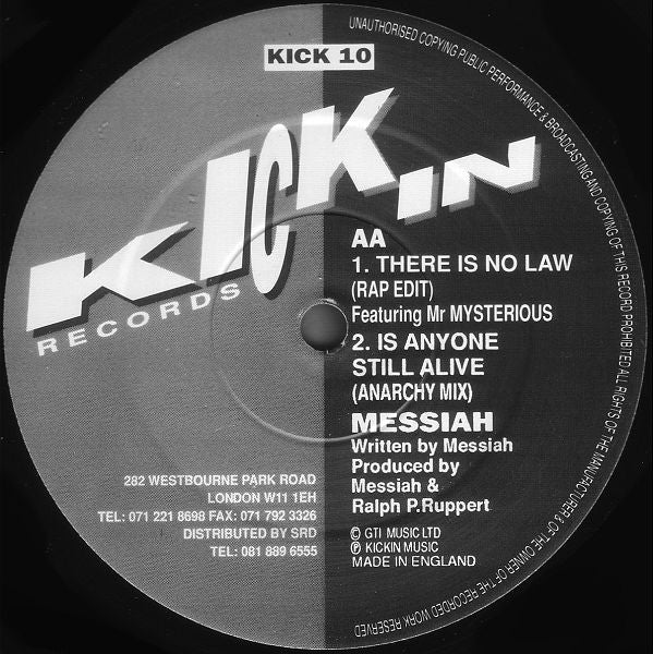 Messiah : There Is No Law (12")