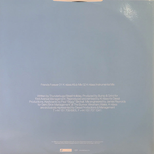 Thunderbugs : Friends Forever (The K-Klass Mixes) (12", Promo)