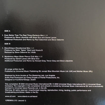 U2 : Remixes From The '90s (2x12", Promo, Smplr)