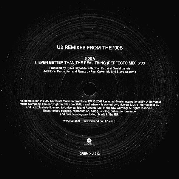 U2 : Remixes From The '90s (2x12", Promo, Smplr)