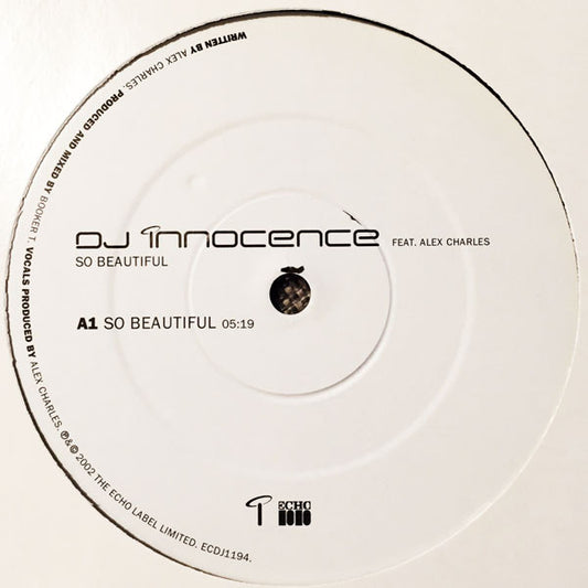 DJ Innocence Feat. Alex Charles : So Beautiful (12", Promo)