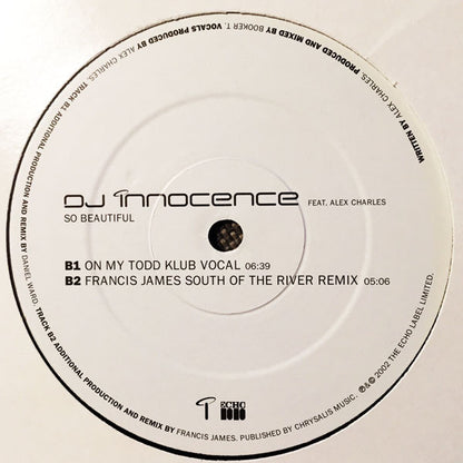 DJ Innocence Feat. Alex Charles : So Beautiful (12", Promo)