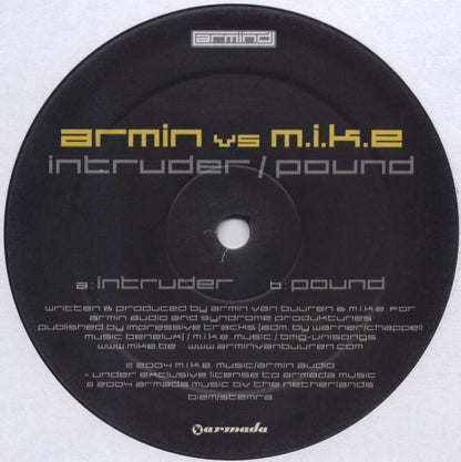 Armin* vs M.I.K.E* : Intruder / Pound (12")