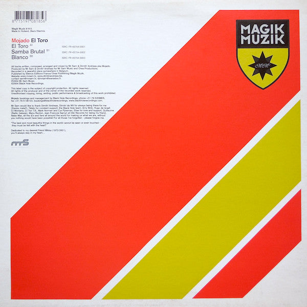 Mojado : El Toro (12")