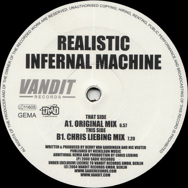 Infernal Machine* : Realistic (12")
