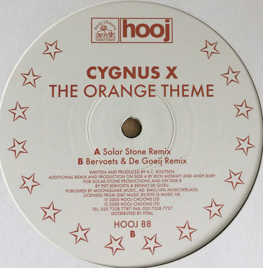 Cygnus X : The Orange Theme (12", Promo)