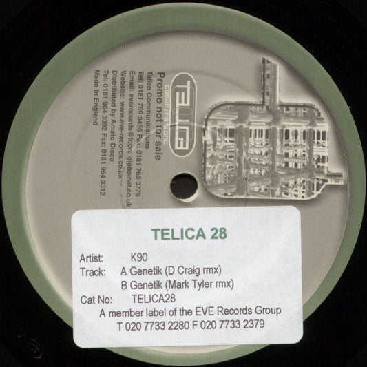 K90 : Genetik (Remixes) (12", Promo, Sti)