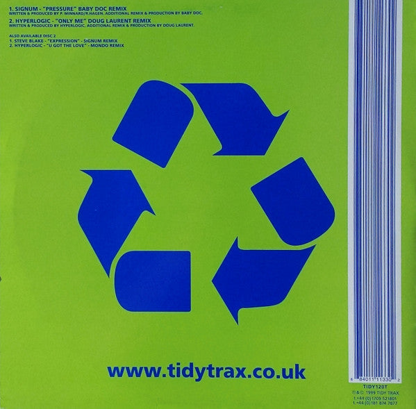 Signum / Hyperlogic : The Recycle EP (10", EP, Ltd, Dis)