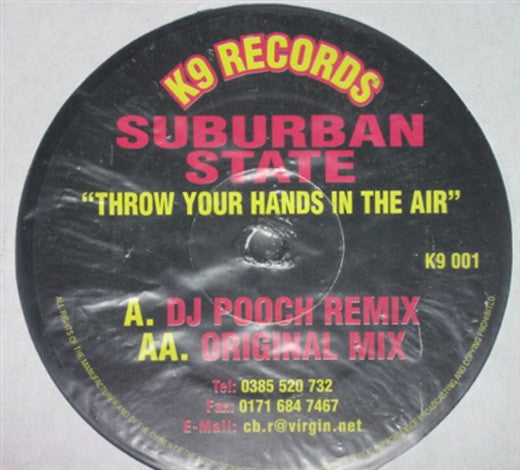Suburban State : Throw Your Hands In The Air (12", Promo)