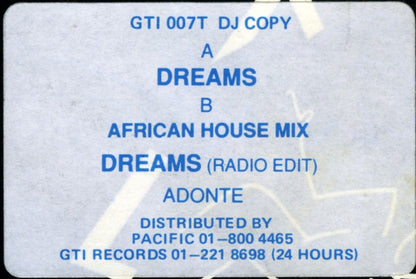 Adonte : Dreams (12", W/Lbl, Sta)