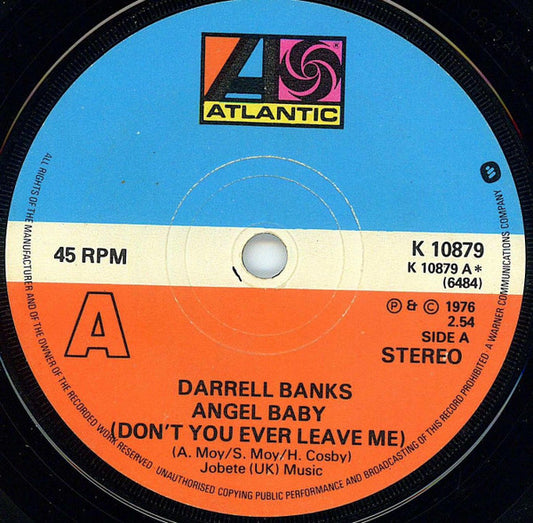 Darrell Banks : Angel Baby (Don't You Ever Leave Me) (7", Single, RE)