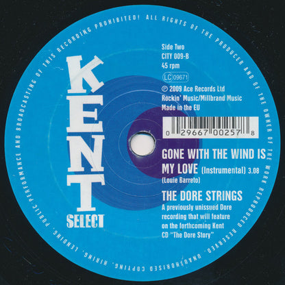 Rita & The Tiaras / The Dore Strings : Gone With The Wind Is My Love (7", Single)