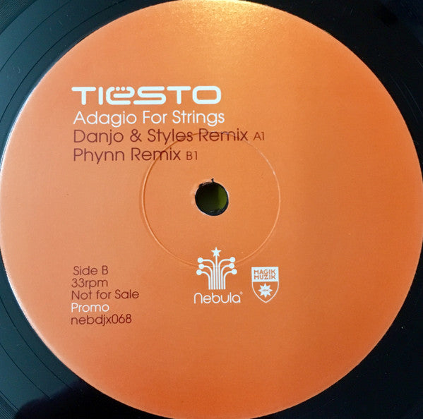 Tiësto* : Adagio For Strings (12", Promo)