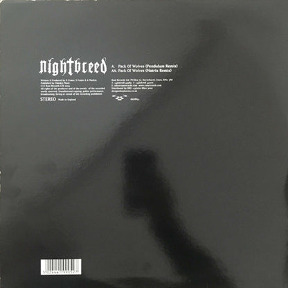 Nightbreed (3) : Pack Of Wolves (Pendulum & Matrix Remixes) (12")