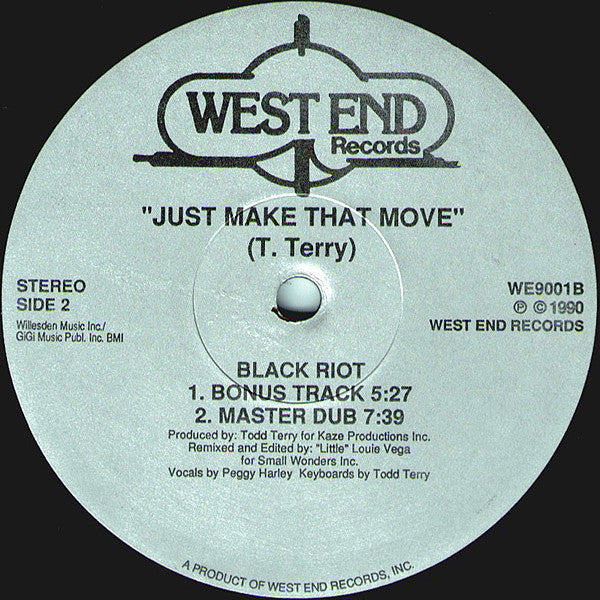 Black Riot : Just Make That Move (12")
