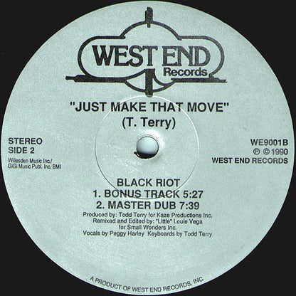 Black Riot : Just Make That Move (12")