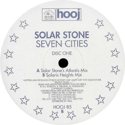 Solar Stone* : Seven Cities (12", Promo, One)