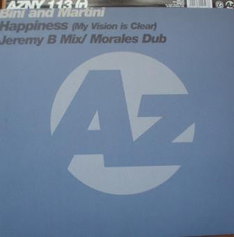 Bini And Martini* : Happiness (My Vision Is Clear) (Jeremy B Mix / Morales Dub) (12")