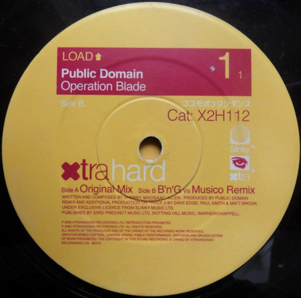 Public Domain : Operation Blade (Bass In The Place...) (12")