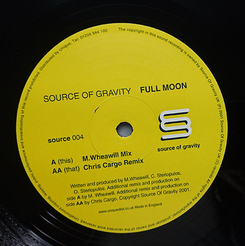 Source Of Gravity : Full Moon (12")