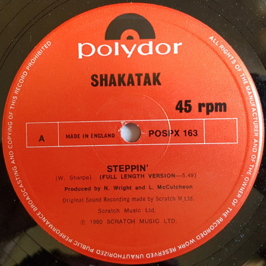 Shakatak : Steppin' (12")