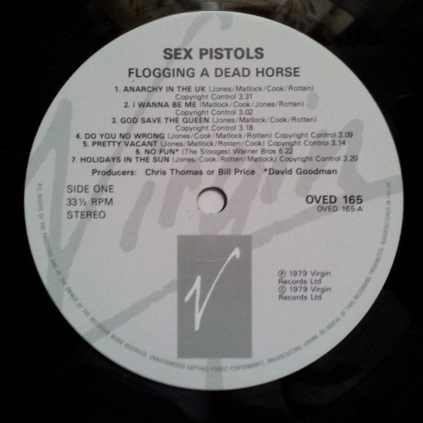 Sex Pistols : Flogging A Dead Horse (LP, Comp, RE, Gre)