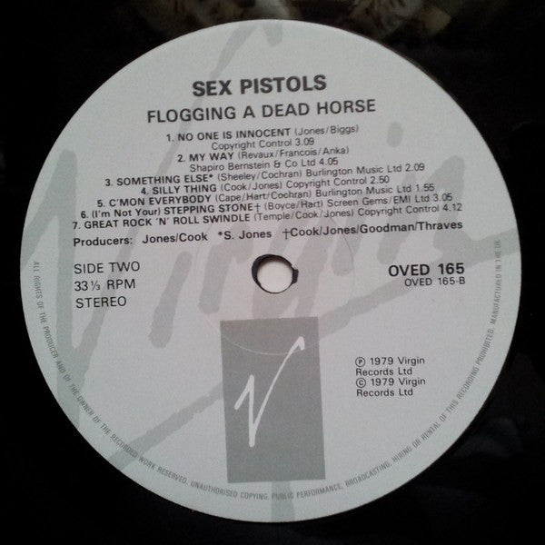 Sex Pistols : Flogging A Dead Horse (LP, Comp, RE, Gre)