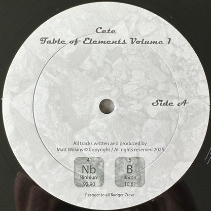 Cete : Table Of Elements Vol. 1 (12", EP)