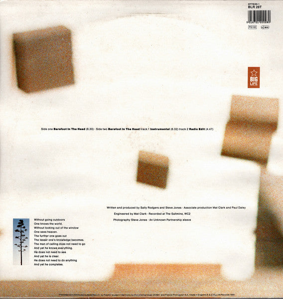 A Man Called Adam : Barefoot In The Head (12")