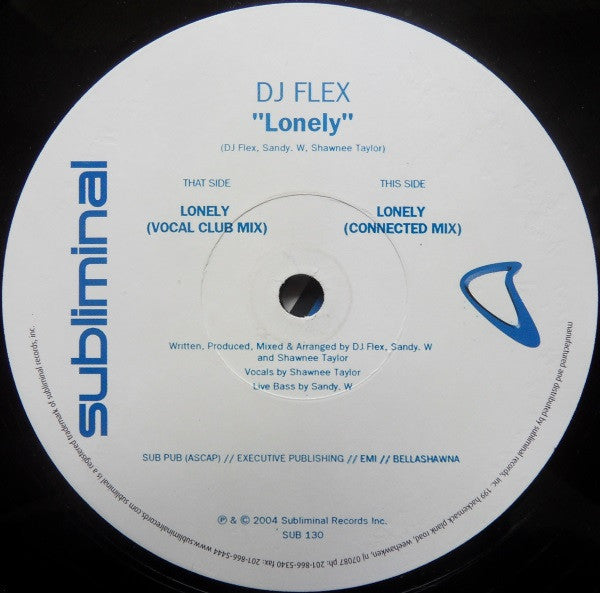 DJ Flex : Lonely (12")