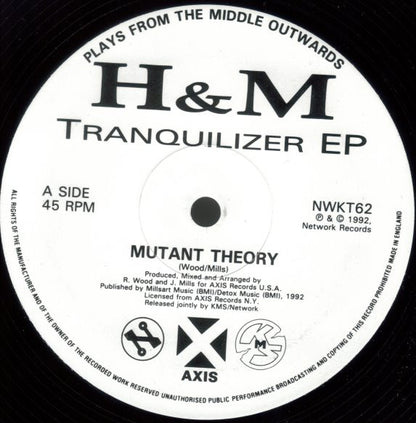 H & M* : Tranquilizer EP (12", EP, Etch)