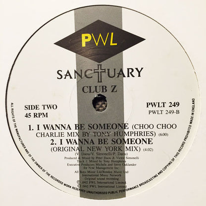 Club Z : I Wanna Be Someone (12")