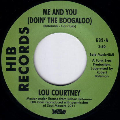 Lou Courtney / The Webs : Me And You (Doin' The Boogaloo) / Give In (7")