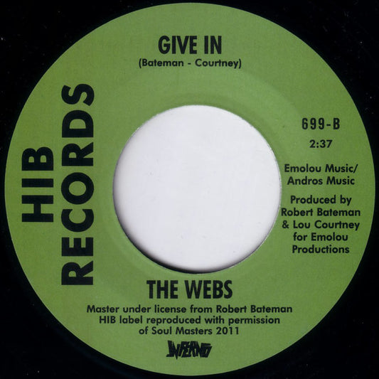 Lou Courtney / The Webs : Me And You (Doin' The Boogaloo) / Give In (7")