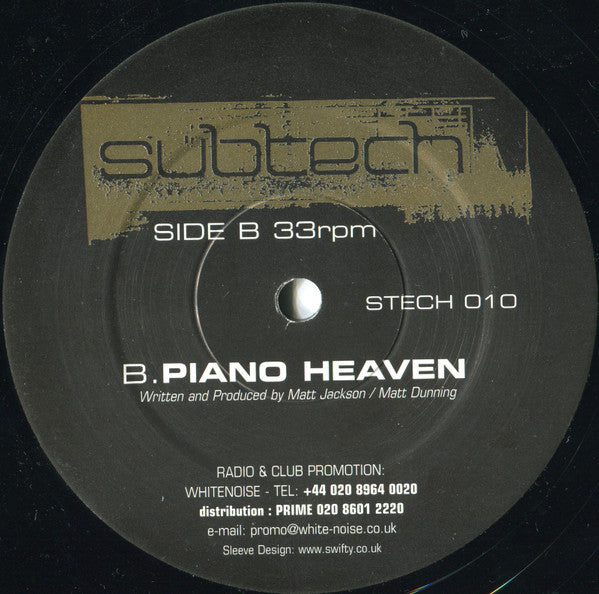 Subtech : Try Me / Piano Heaven (12")