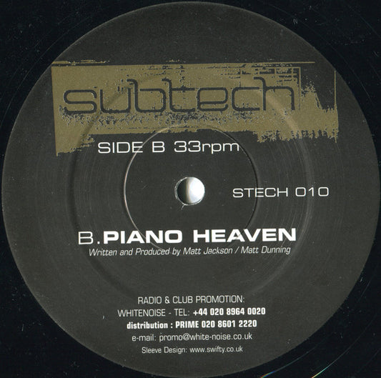 Subtech : Try Me / Piano Heaven (12")