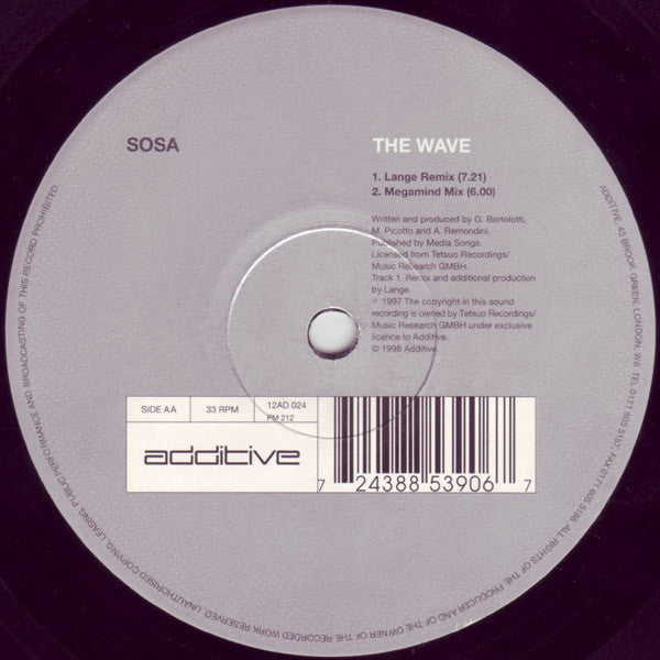 Sosa : The Wave (12")