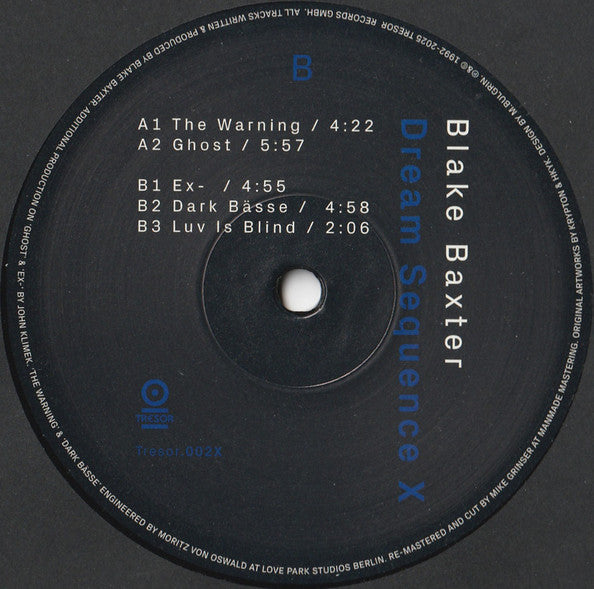 Blake Baxter : Dream Sequence X (12", RE, RM)