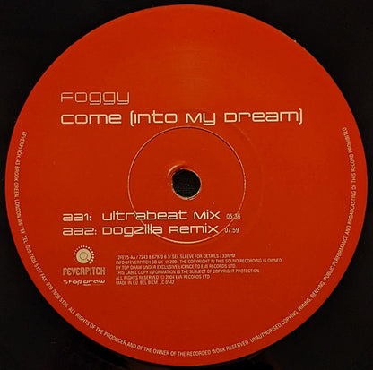 Foggy : Come (Into My Dream) (12")