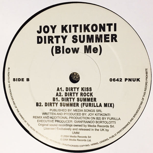 Joy Kitikonti : Dirty Summer (Blow Me) (12")