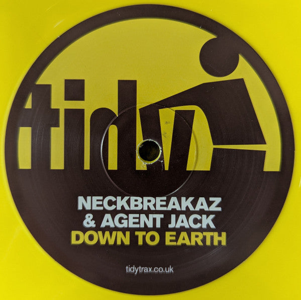 NeckBreakaz & Agent Jack / Lee Haslam Feat. Rion S : Down To Earth / Our Sanctuary (12", Ltd, Yel)