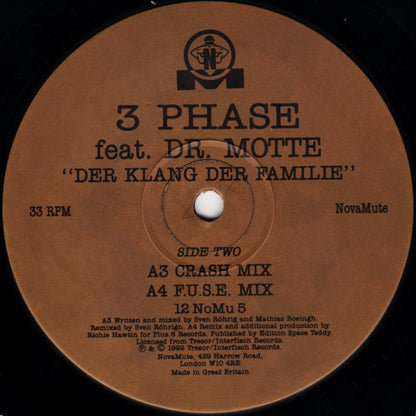 3 Phase Feat. Dr. Motte : Der Klang Der Familie (The Remixes) (12")