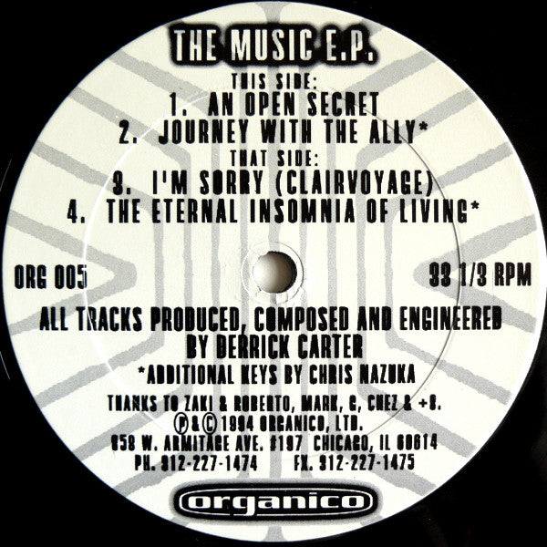 Derrick Carter's Sound Patrol* : The Music E.P. (12", EP)