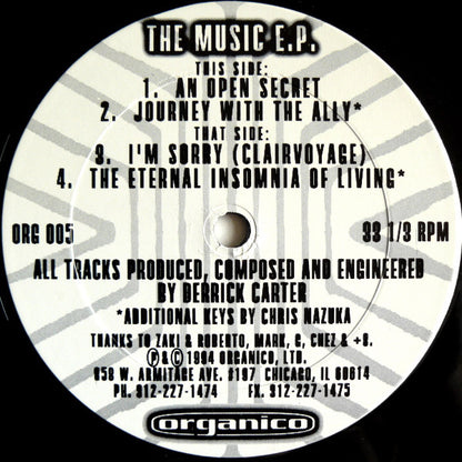 Derrick Carter's Sound Patrol* : The Music E.P. (12", EP)