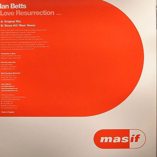 Ian Betts : Love Resurrection (12")
