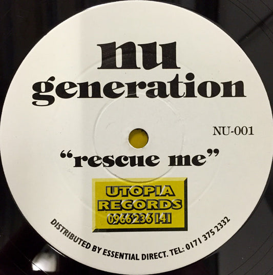 Nu Generation : Rescue Me (12", S/Sided)
