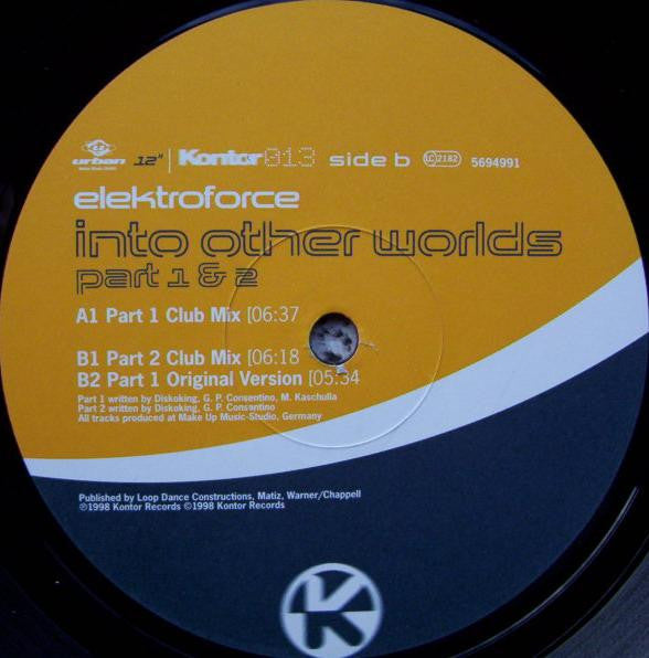 Elektroforce : Into Other Worlds (Part 1 & 2) (12")