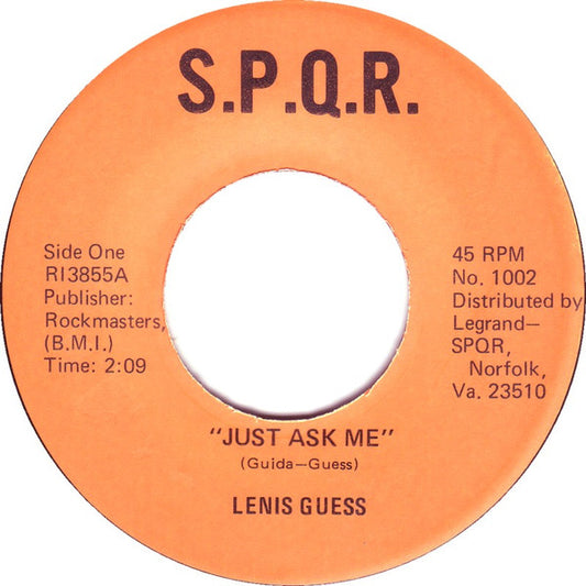 Lenis Guess / The Church Street Gang : Just Ask Me (7")