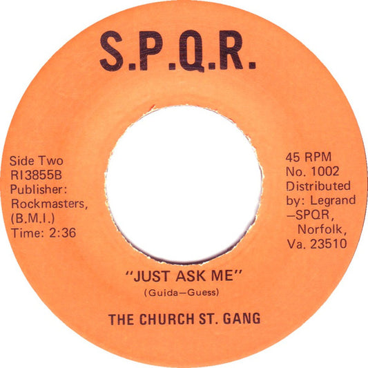 Lenis Guess / The Church Street Gang : Just Ask Me (7")